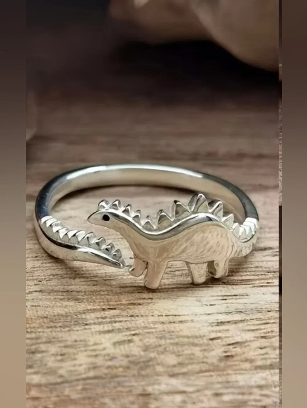 $8 Each Or Bundle 5/$20 Sterling Silver Dinosaur Open Ring